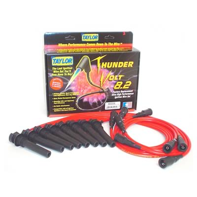 Taylor ThunderVolt 8.2mm Red Spark Plug Wire Set 03-05 Hemi 5.7 Taylor ThunderVolt 8.2mm Red Spark Plug Wire Set 03-05 Hemi 5.7